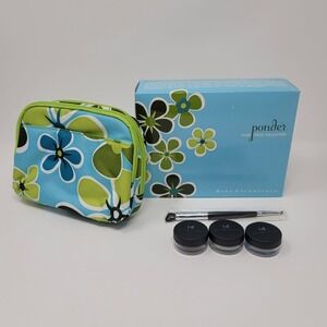 BareMinerals Bare Escentuals Ponder 4 Pc Eyecolor Liner Collection Makeup Bag